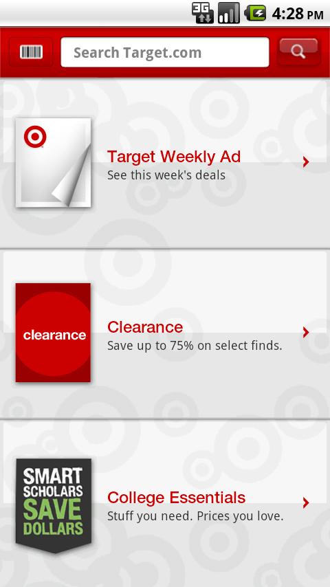 Target Android Shopping