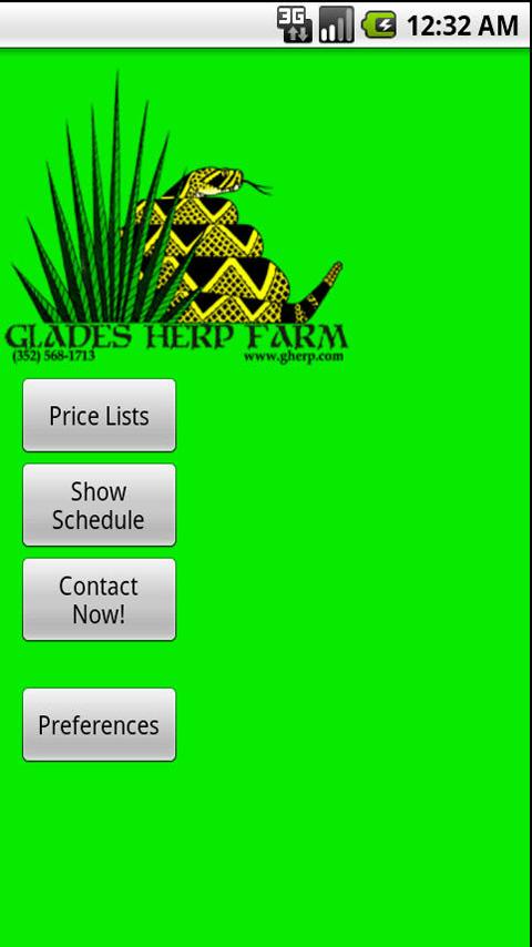 Glades Herp Farm Android Shopping