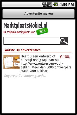 Marktplaatsmobiel.nl Android Shopping