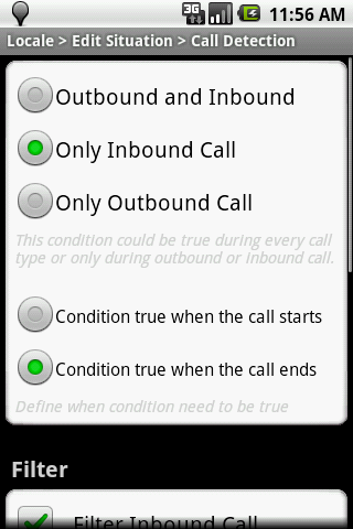 Locale Call Detection Plug-in