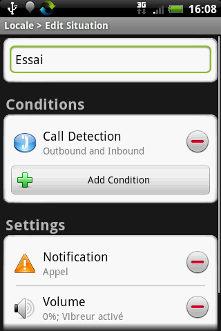 Locale Call Detection Plug-in Android Communication