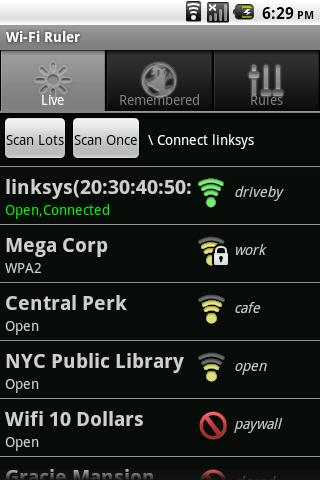Wi-Fi Ruler (a Manager) Android Communication