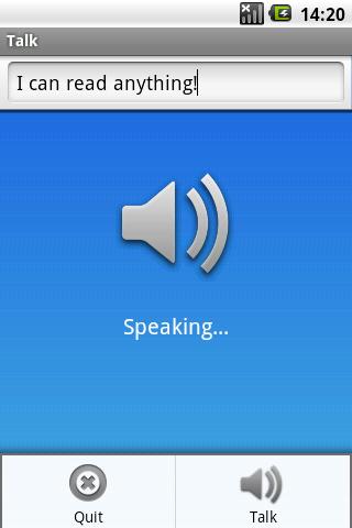 Talk – Text to Voice Android Communication