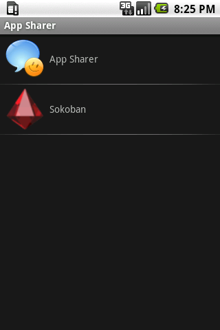 App Sharer Android Communication