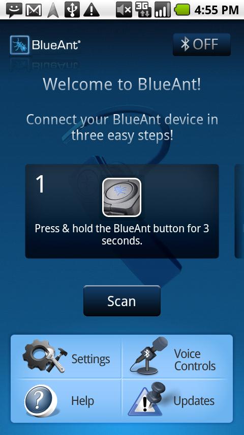 BlueAnt Q1 Android Application Android Communication