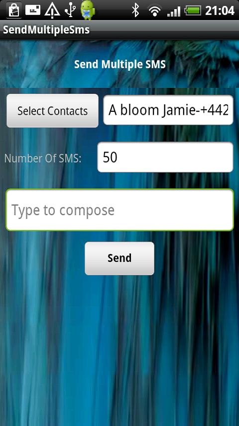 Send Multiple SMS Android Communication