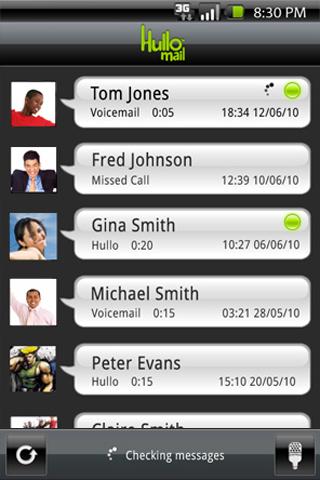 HulloMail Smart Voicemail Android Communication