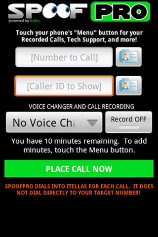 SpoofPro v2 Android Communication