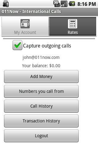 011Now – International calls Android Communication