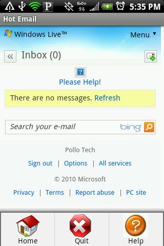 Hot Email G1 (BETA) Android Communication