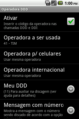 Operadora DDD Android Communication