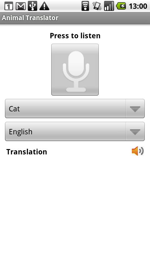 Animal Translator Android Communication
