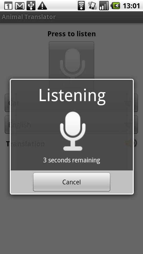 Animal Translator Android Communication
