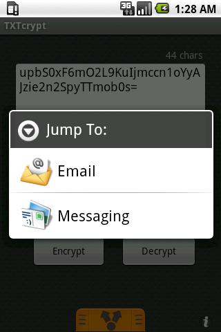 TXTcrypt Android Communication