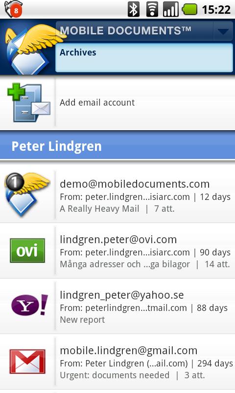 MOBILE DOCUMENTS Android Communication