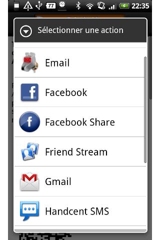 Facebook Share Android Communication