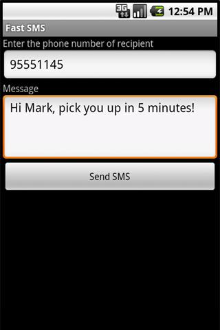 Fast SMS Android Communication