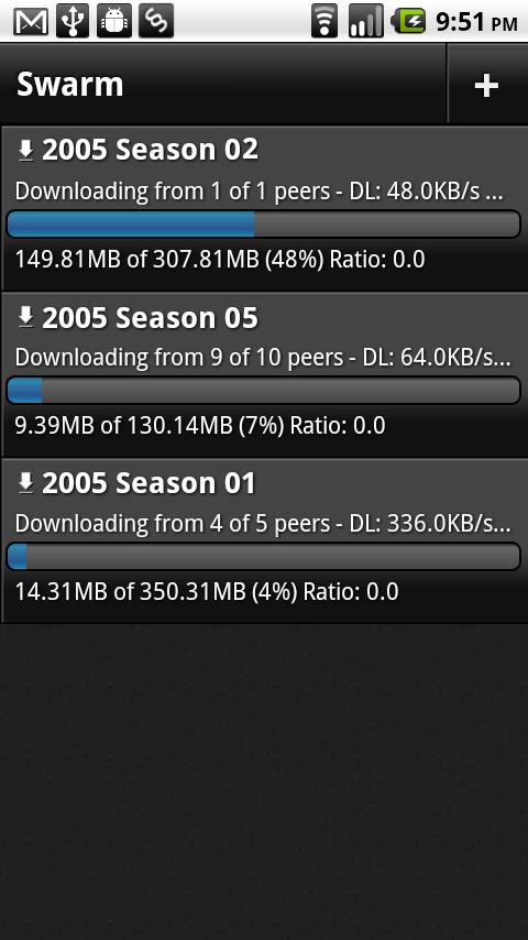 Swarm Torrent Client Android Communication