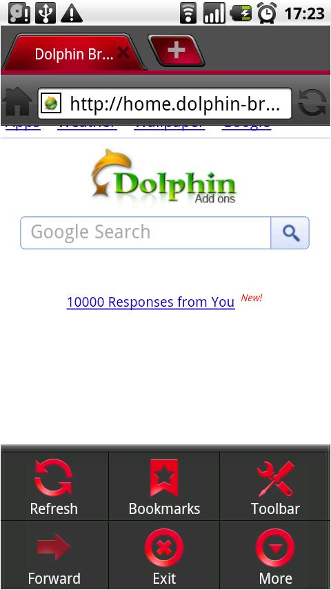 Dolphin HD Theme:Red Android Communication