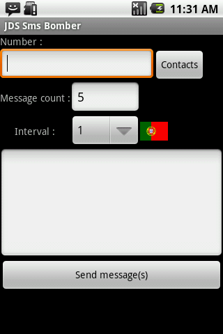 JDS SMS Bomber Android Communication