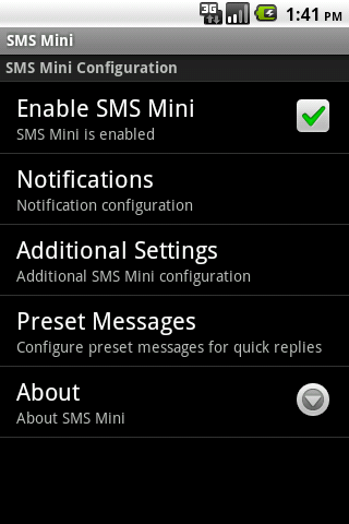 SMS Mini Android Communication