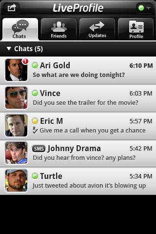 LiveProfile Beta Android Communication