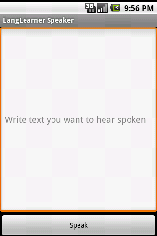 LangLearner Speaker Android Communication