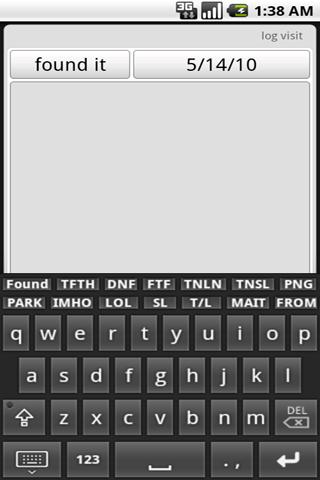 Geocaching Keyboard Android Communication