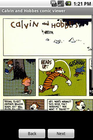 Calvin and Hobbes comic viewer Android Comics