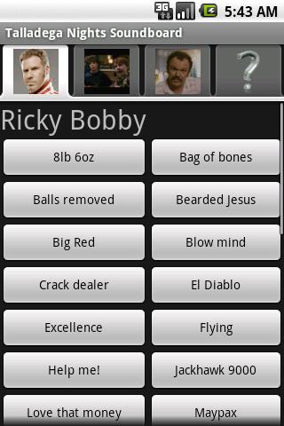 Talladega Nights Soundboard Android Entertainment