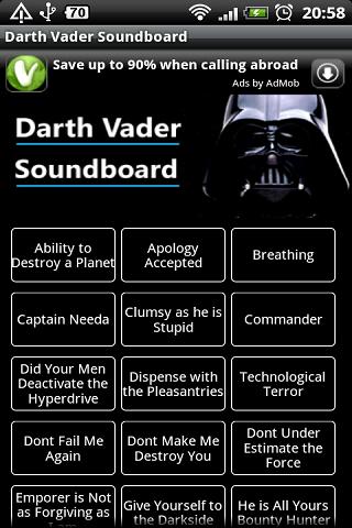 Darth Vader – Star Wars Sounds Android Entertainment
