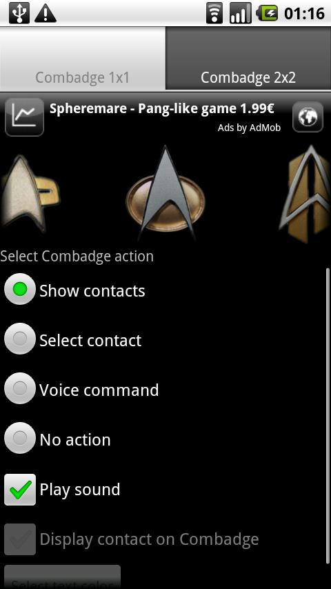 Combadge Android Entertainment