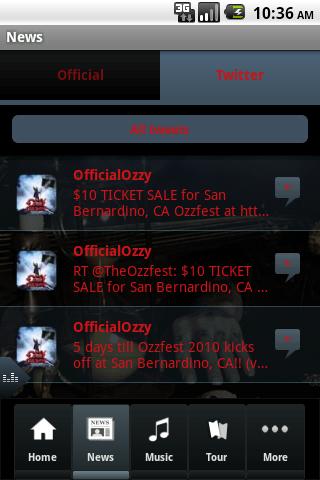 The Official Ozzy Osbourne App Android Entertainment