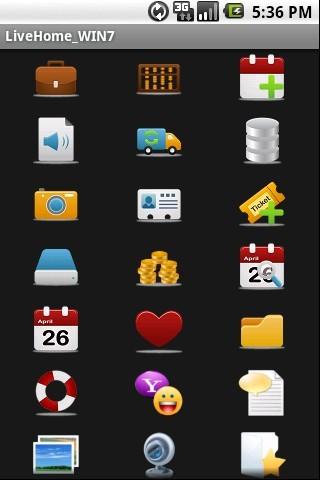 LiveHome_Win7 Iconpkg Android Entertainment