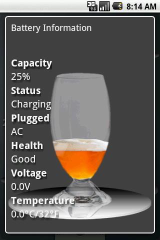 Free Beer Battery Widget Android Entertainment