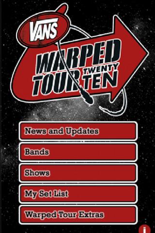 Vans Warped Tour Official App