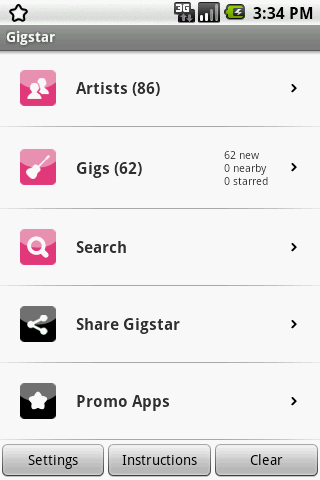 Gigstar – Music Guide Android Entertainment