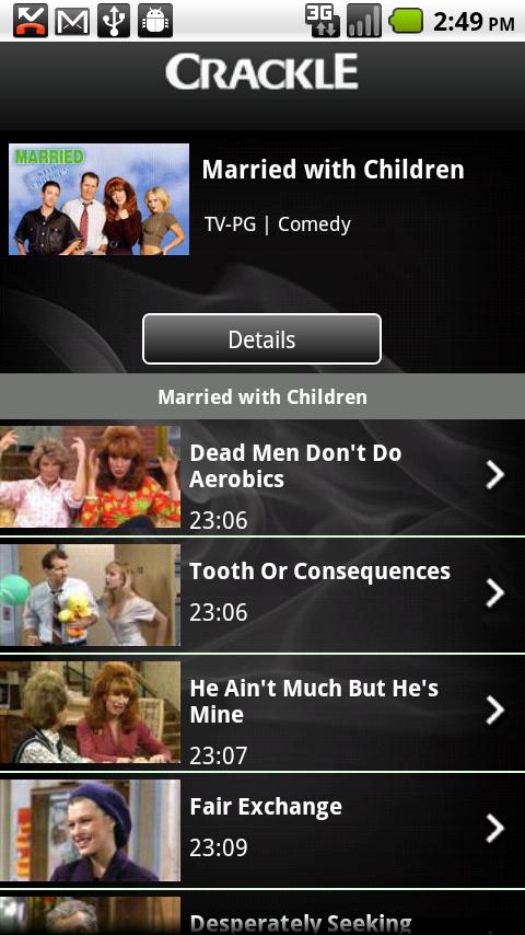Crackle Android Entertainment