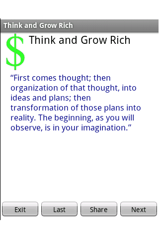 Think and Grow Rich Android Entertainment