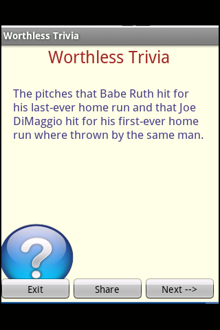 Worthless Trivia Android Entertainment