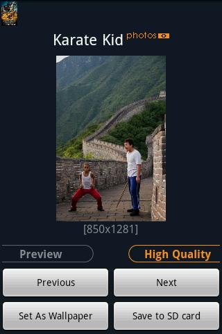 “Karate Kid” Fans Android Entertainment