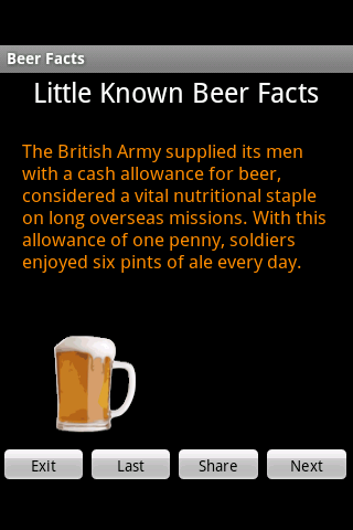 Beer Facts 2010 Android Entertainment