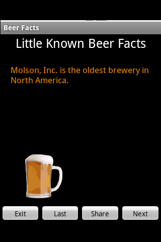 Beer Facts 2010 Android Entertainment