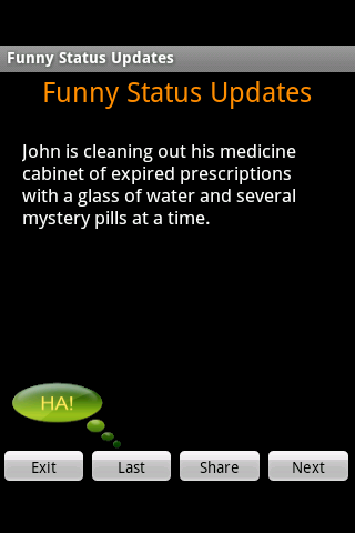 Hilarious Status Updates Android Entertainment