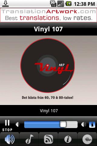 Vinyl 107 Android Entertainment