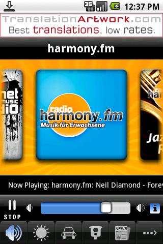 harmony.fm Android Entertainment