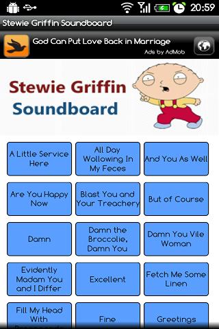 Stewie Griffin Family Guy Snds Android Entertainment