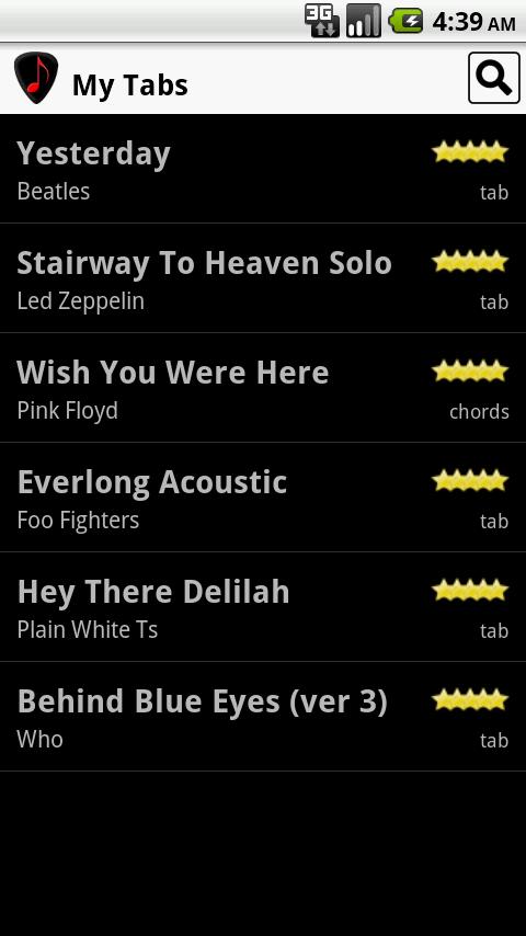 Tabular Android Entertainment