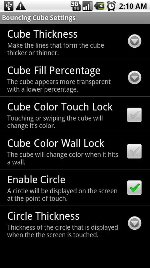 Bouncing Cube Live Wallpaper Android Entertainment