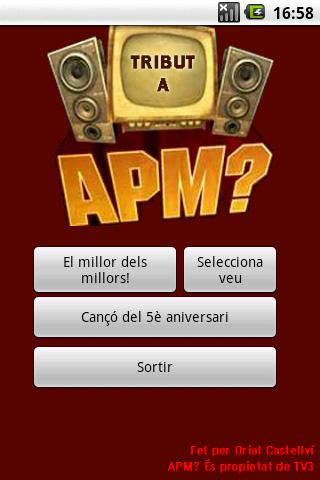 Tribut a APM 2 Android Entertainment